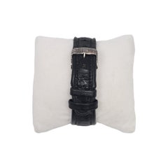 John Hardy Sterling Silver Woven Bedeg Leather Band Men's Watch #24885