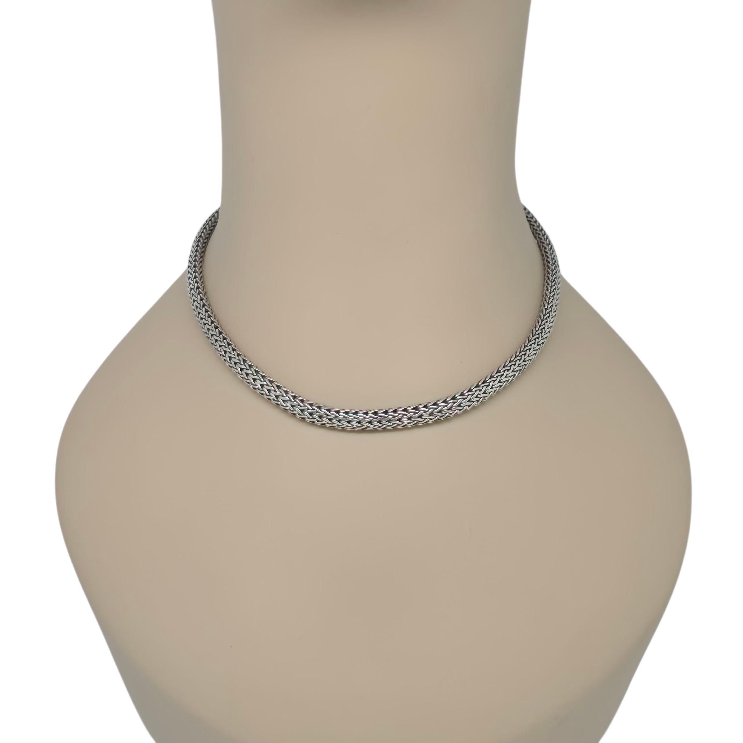 John Hardy Sterling Silver Woven Icon Chain 6mm 16