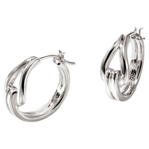 John Hardy Surf Hoop Earrings EB901147