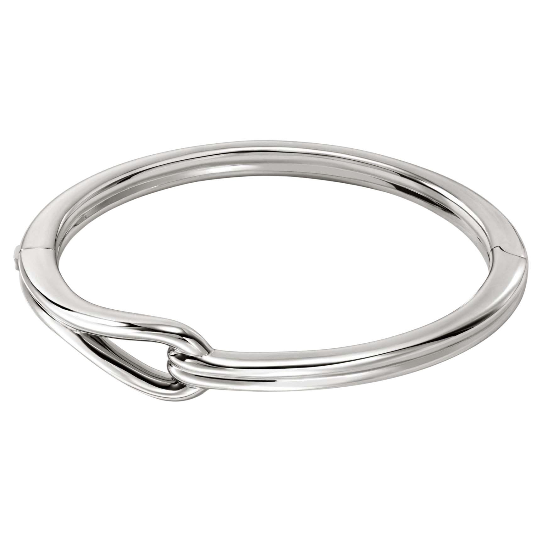 John Hardy Surf Sterling Silver Hinged Bangle Bracelet BB901084XM
