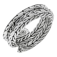 John Hardy tiga double coil sterling silver ring