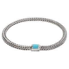 John Hardy Turquoise Classic Chain Bracelet BBS961841TQXUM