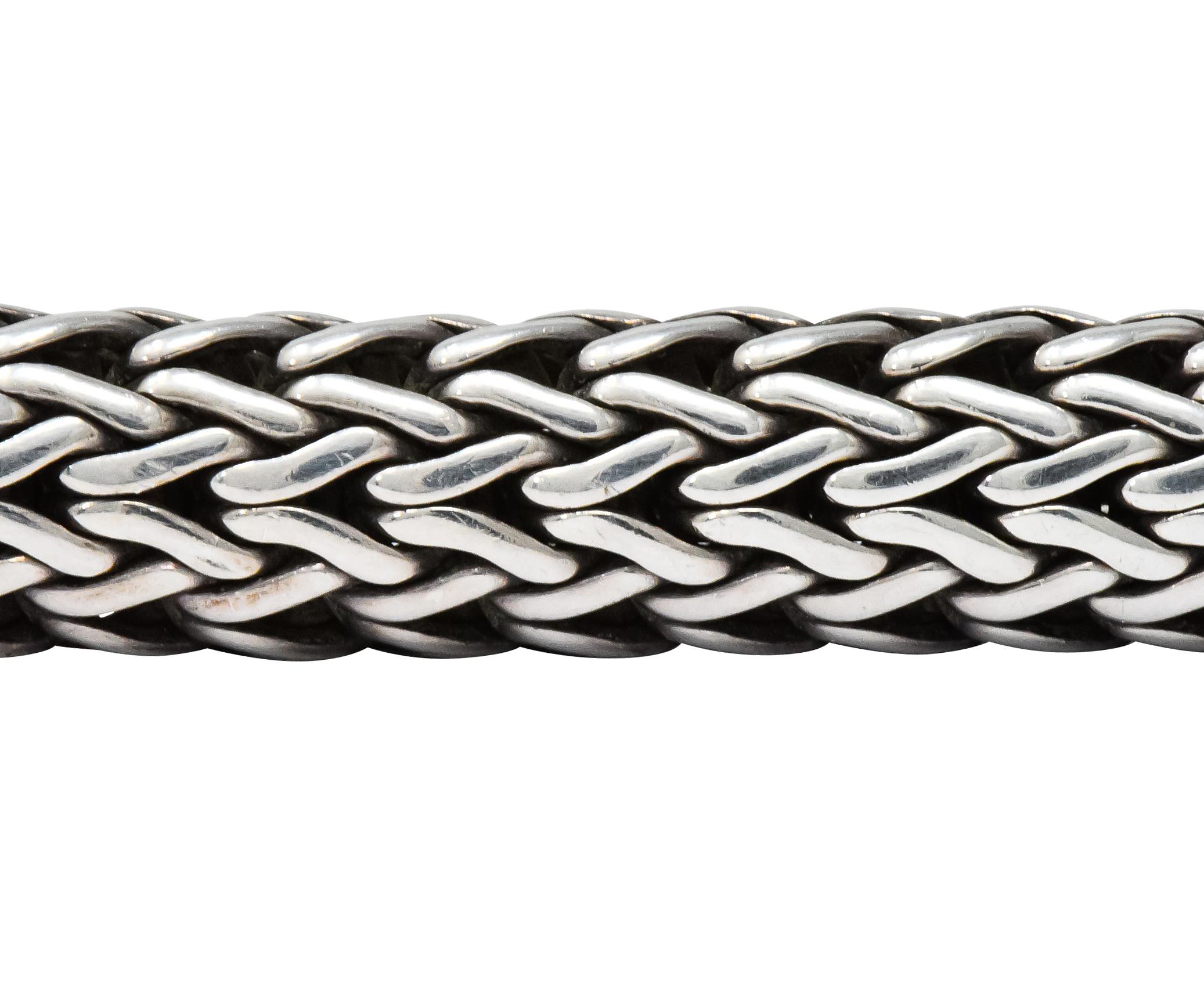 Women's or Men's John Hardy Vintage Sterling Silver 18 Karat Gold Bracelet
