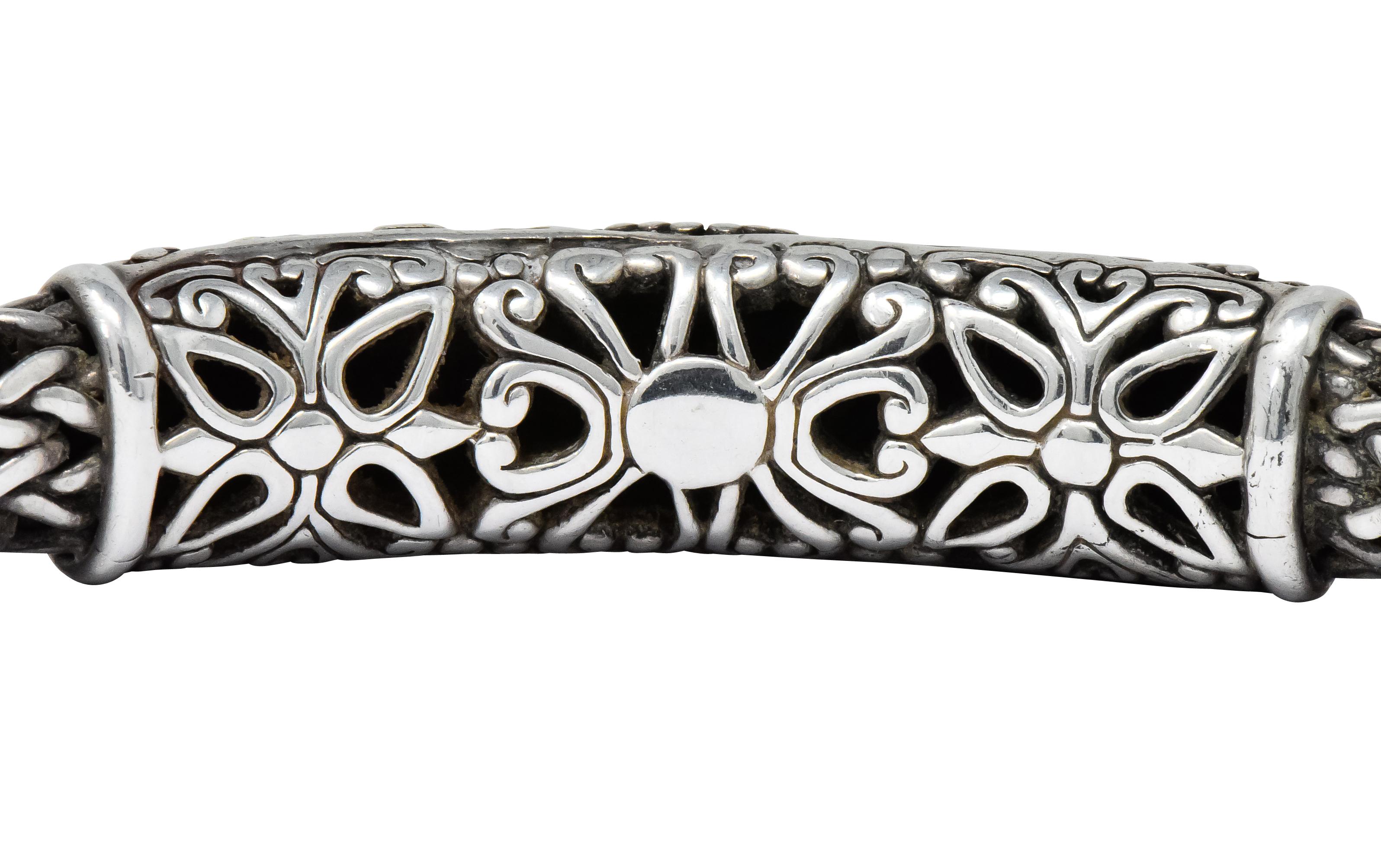 John Hardy Vintage Sterling Silver 18 Karat Gold Bracelet 1