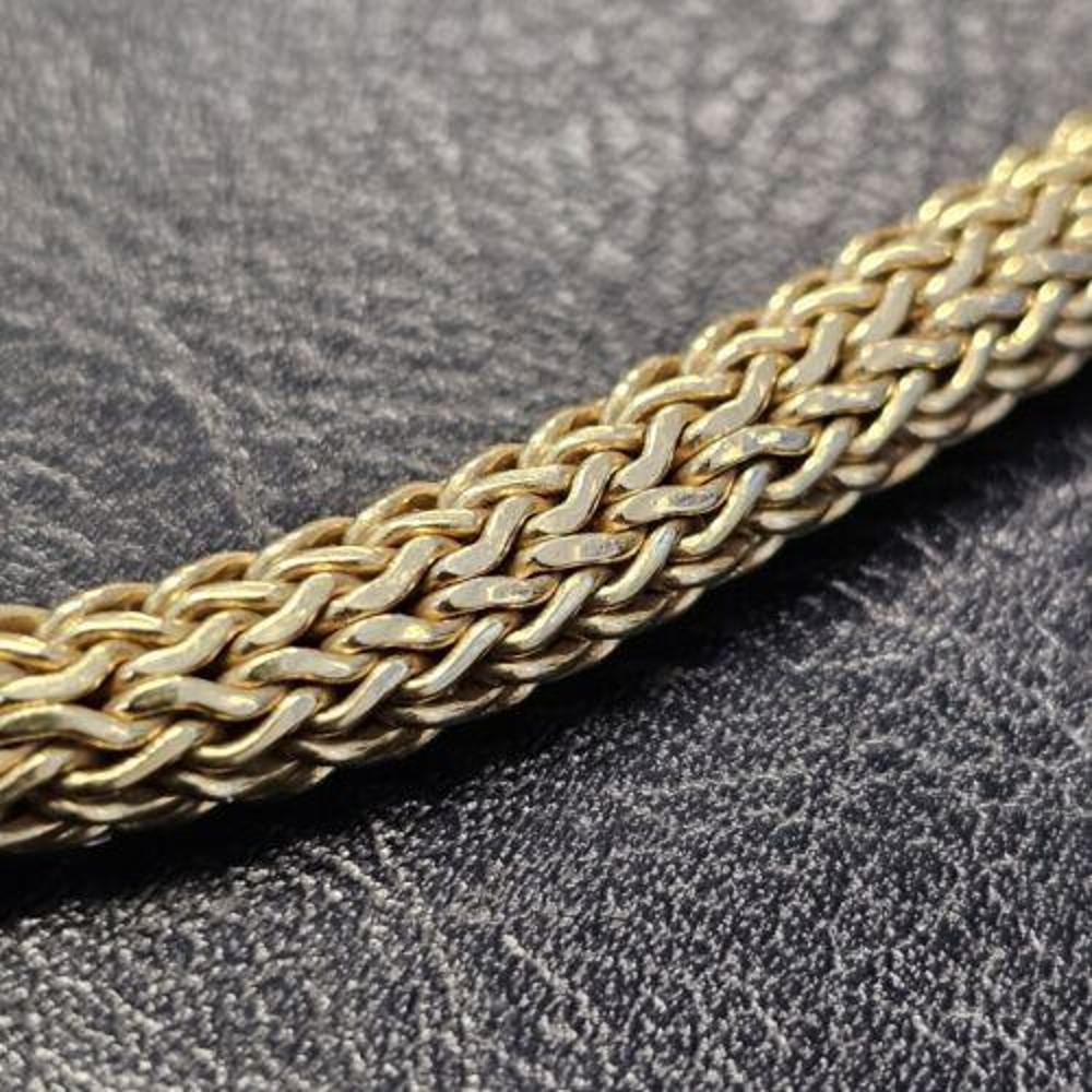John Hardy Wheat Chain Necklace Solid 18k Yellow Gold 6.5mm 16
