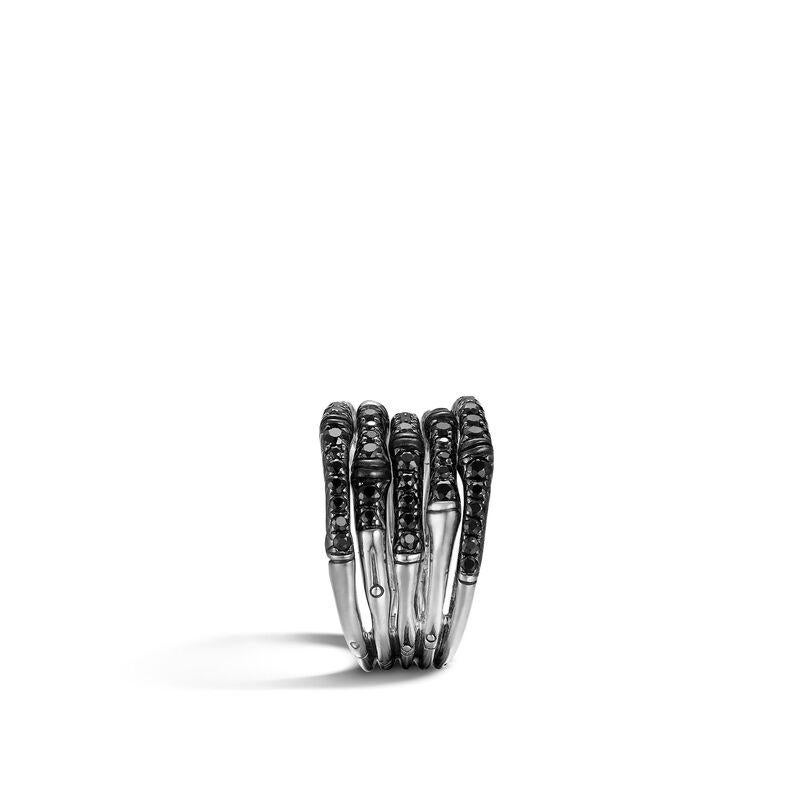 women's black sapphire ring