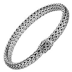 John Hardy Women's Classic Chain Silver Medium Bracelet, BB90400CXL