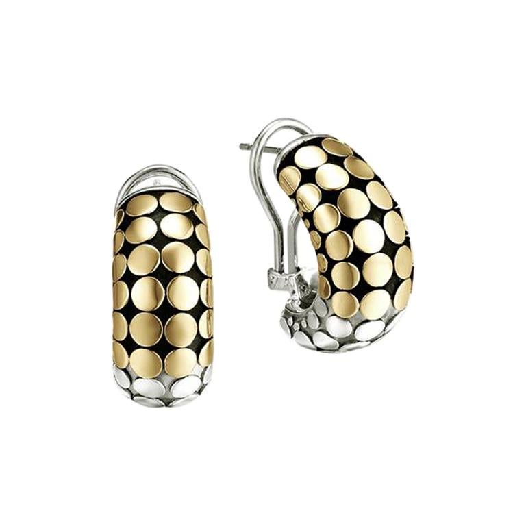 John Hardy Women's Dot Gold and Silver Buddha Belly Earrings EZ33957