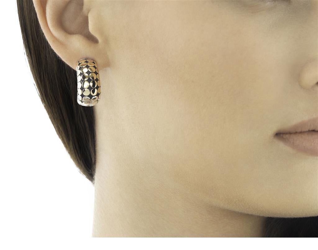 John Hardy Women's Dot Gold & Silver Buddha Belly Earrings.
Silver and Gold
EZ33957
