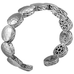 John Hardy Women's Dot Hammered Silver Flex Cuff, CB7150XM