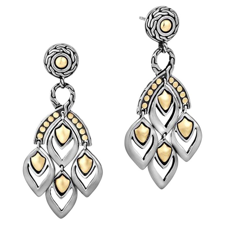 John Hardy Women's Legends Naga Gold and Silver Chandelier Earrings BG, EZ65263