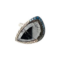John Hardy Women's Silver Ring with London Blue and Swiss Blue Topaz