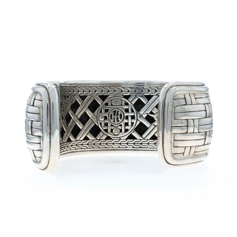 I John Hardy Bracelet manchette à charnière tissée 6 1/2