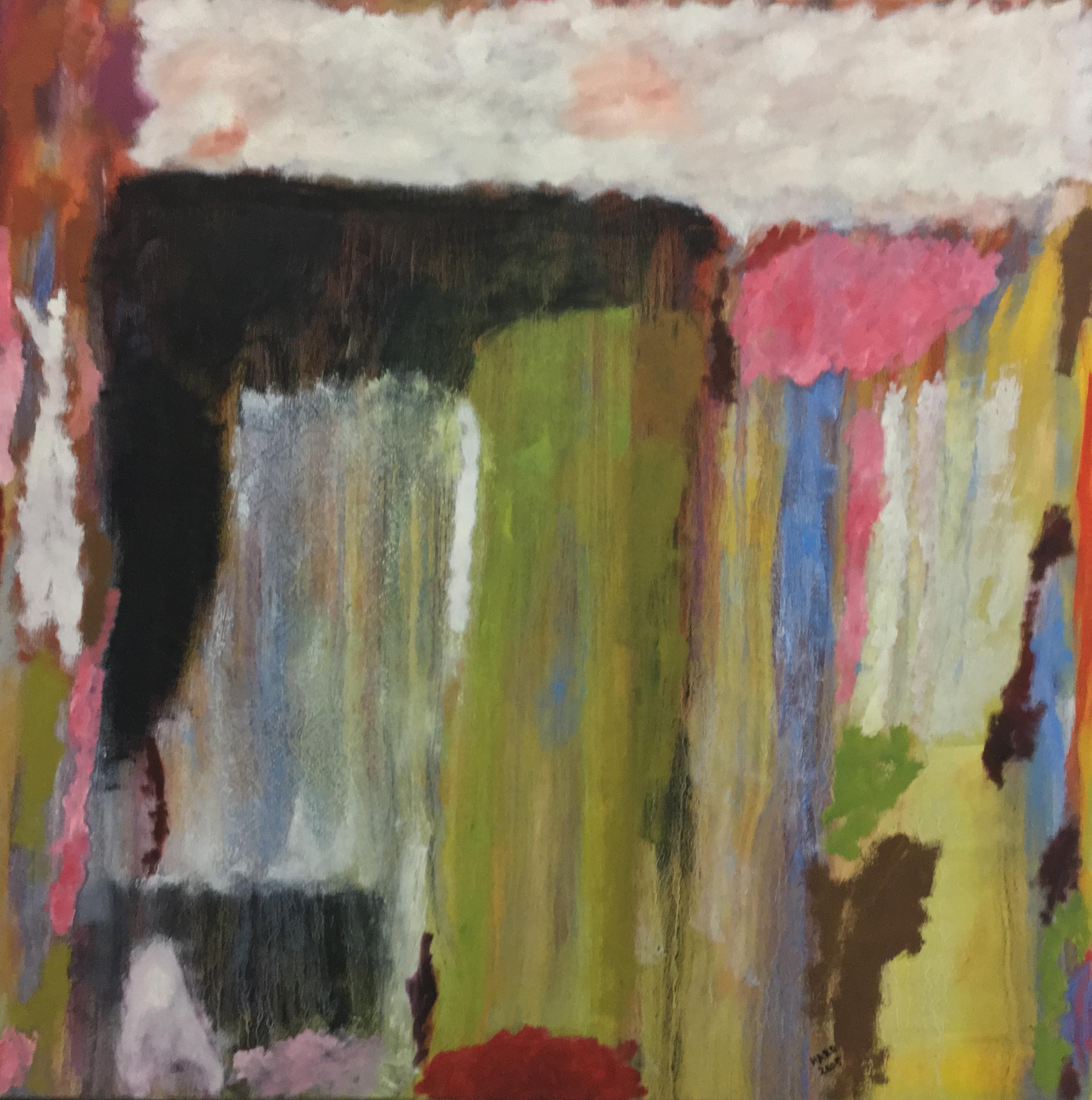 John Haro Figurative Painting - "Abstract Drip"