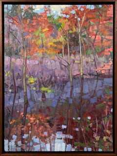"Aspetuck I," Impressionistic Landscape Oil Painting