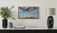 "Reflejo azul" Pintura al óleo naturalista