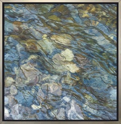 "Riverbed 4," Framed Limited Edition Giclee Print, 36" x 36"