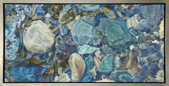 "Rocky River 8," Framed Limited Edition Giclee Print, 12" x 24"