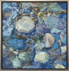 "Rocky River 9", impression giclée encadrée à édition limitée, 40" x 40".