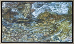 "Streambed III, " Framed Limited Edition Giclee Print, 18" x 30"