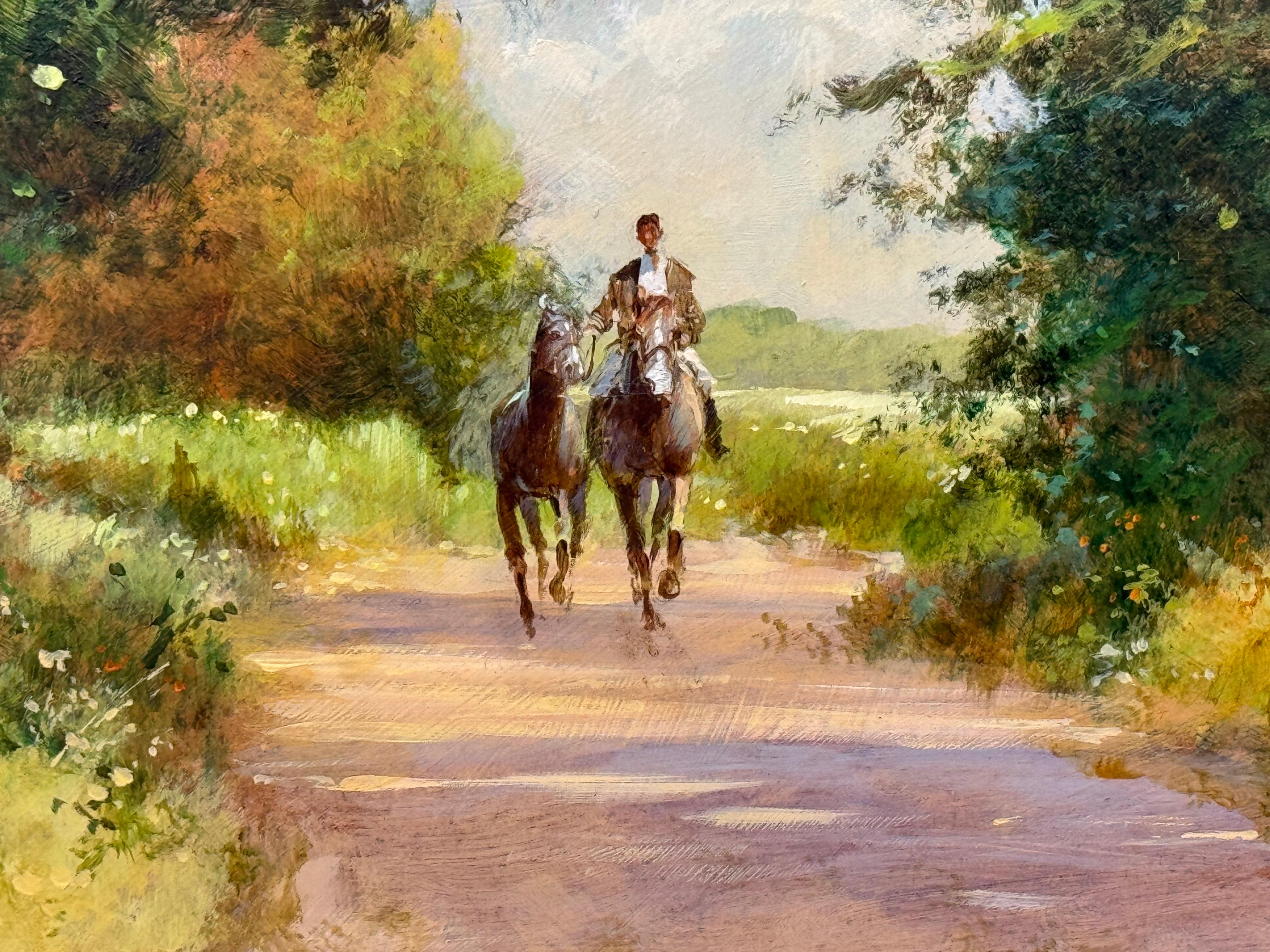 The Horse in the Lush Green English Countryside (Les chevaux dans la campagne anglaise verdoyante) en vente 1