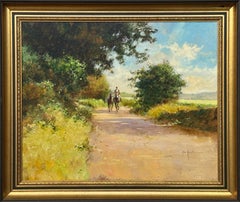 Horses in the Lush Green English Countryside