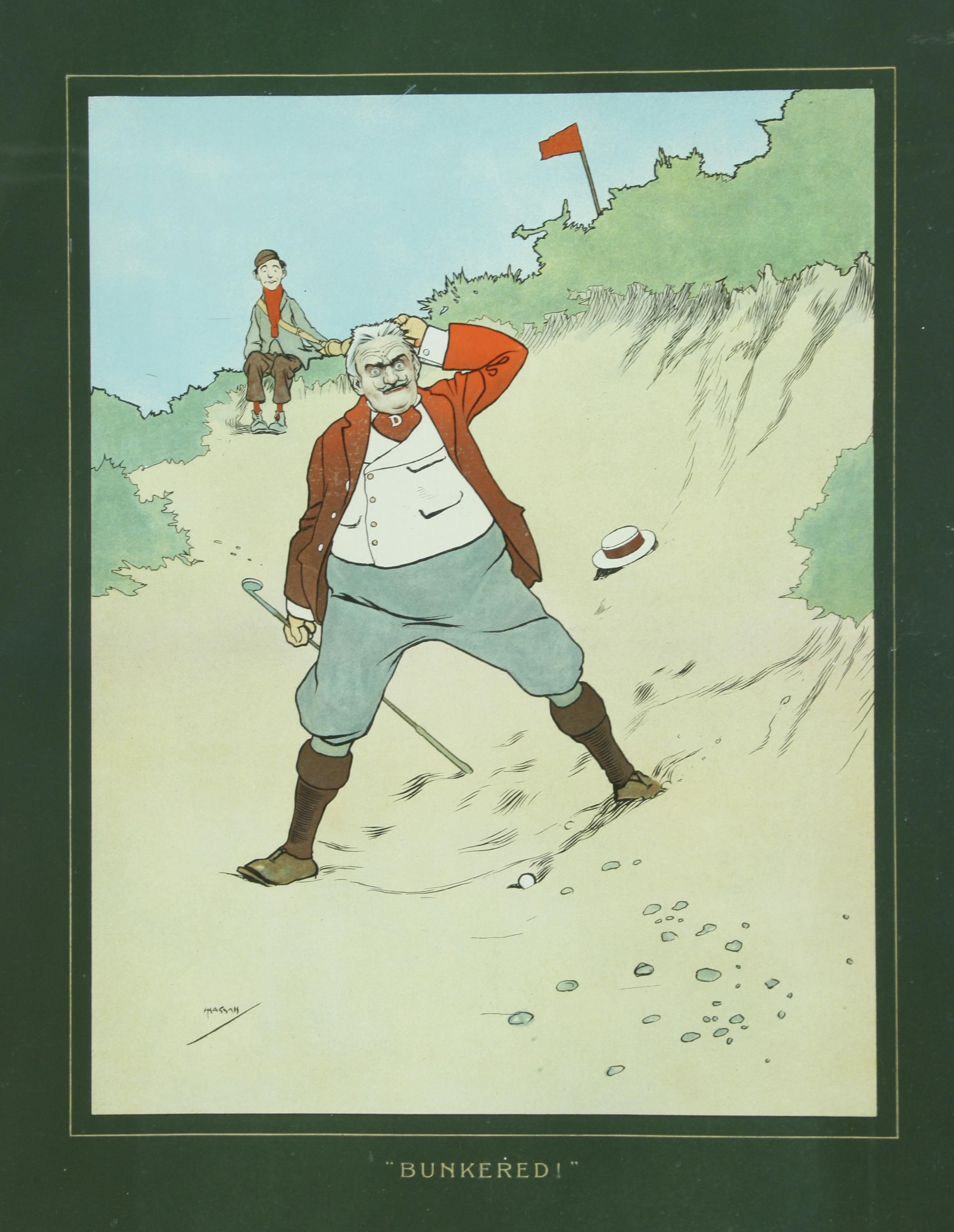 English John Hassall Golf Prints