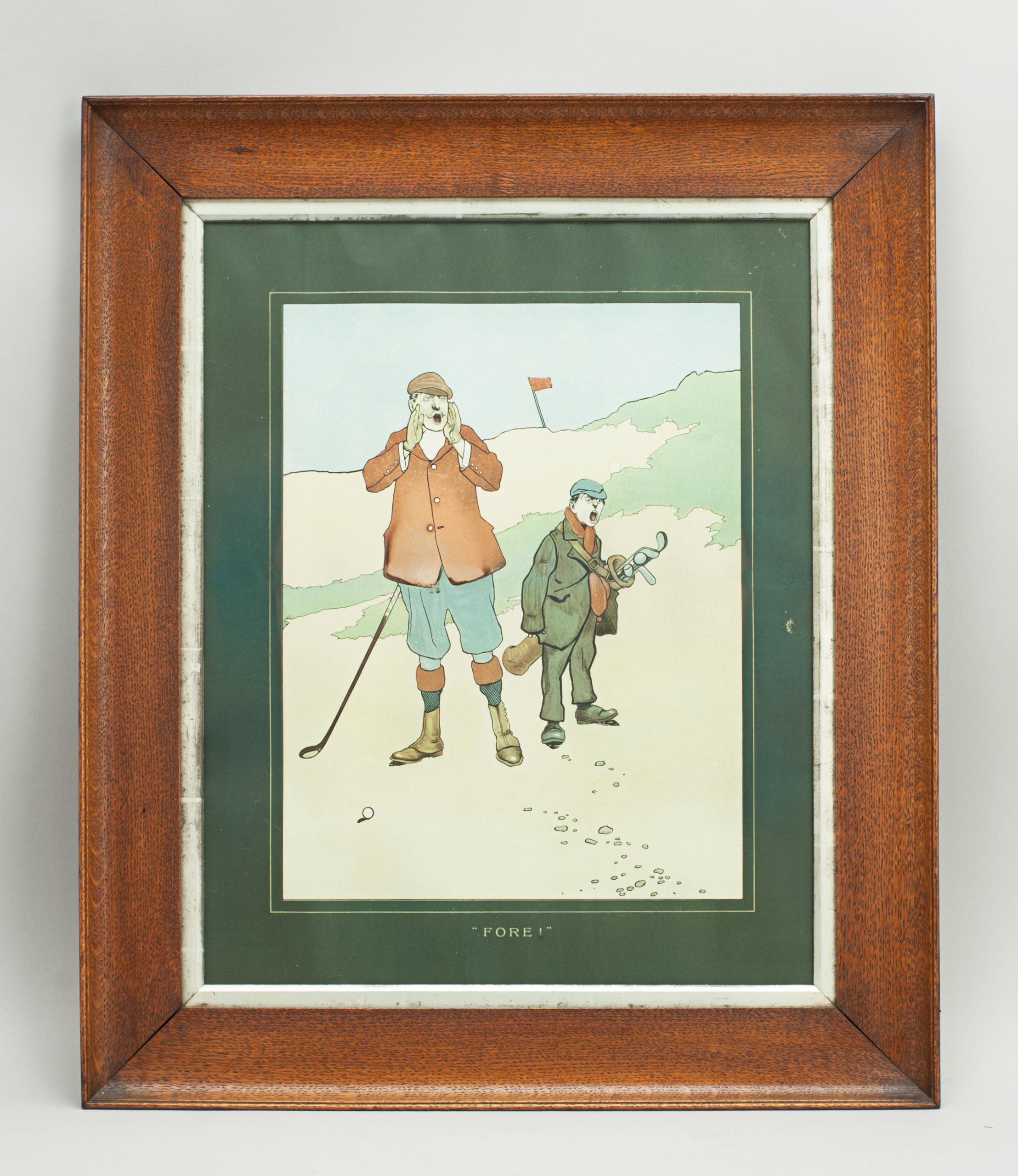 John Hassall Golf Prints at 1stDibs