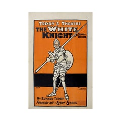 Circa 1895 poster by John Hassall for Terry’s Theatre – The White Knight