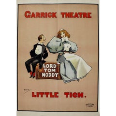 Circa 1895 poster by John Hassall - Little Tich Lord Tom Noddy - Garrick Theatre