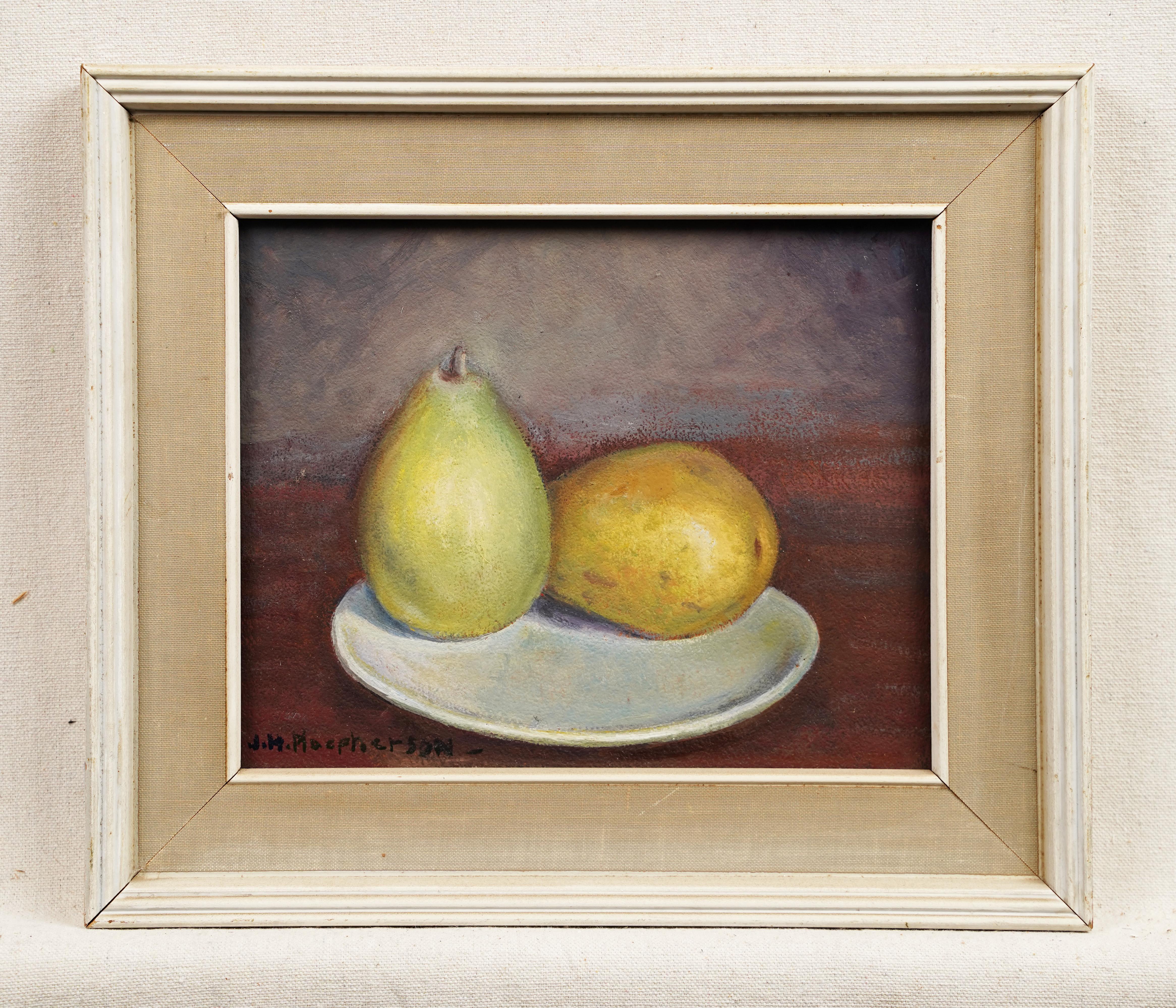 Antique American impressionist  signed still life oil painting by John Havard Macpherson (1894 - 1982).  Oil on board.  Signed.  Framed.  Image size, 10L x 8H.


Artist Bio:

Known for decorative oil landscapes, John Macpherson was a native of