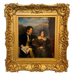 Antique Oil Painting Aristocratic Portrait of John Ogle Kirkley Hall Northumbria