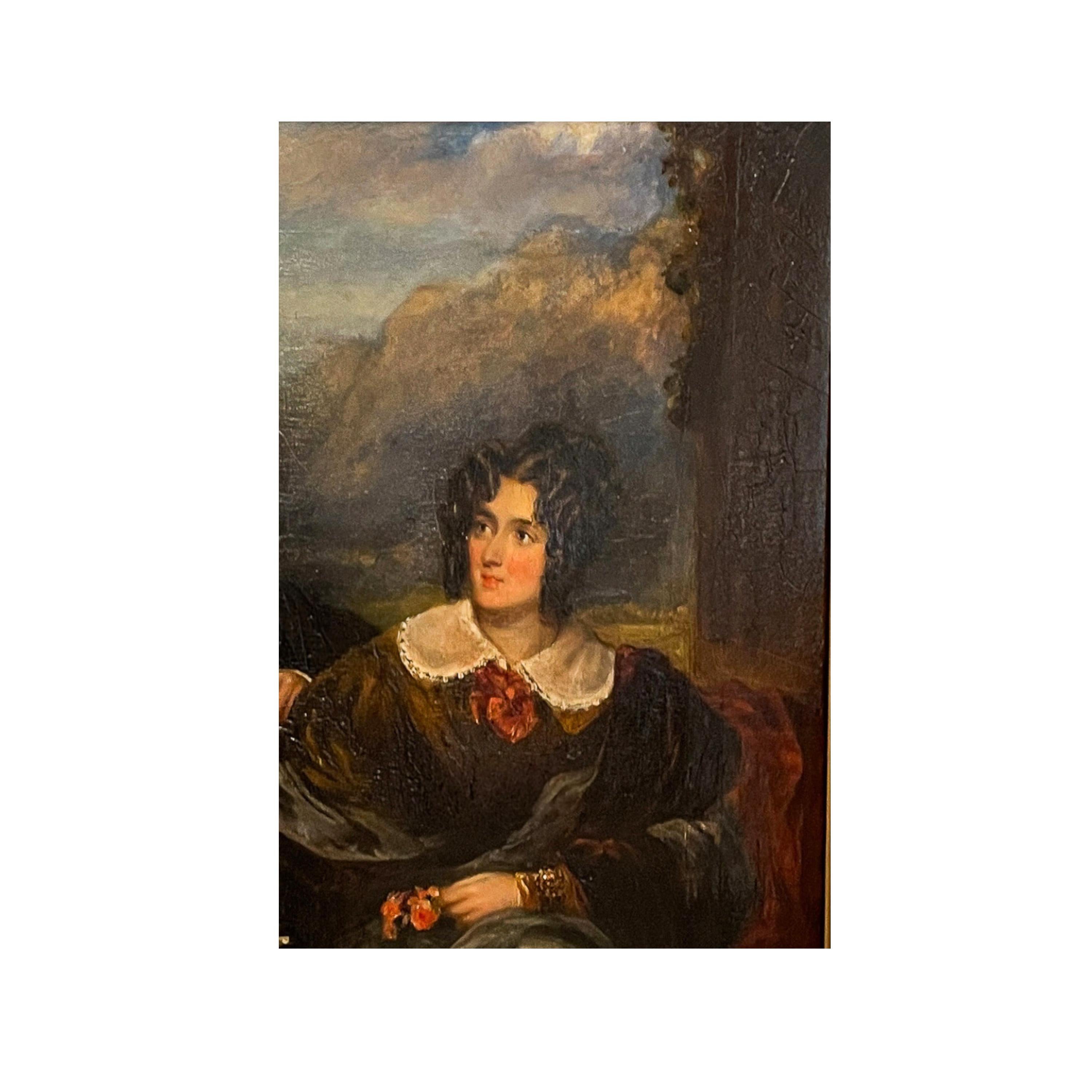 Antico dipinto a olio Ritratto aristocratico di John Ogle Kirkley Hall Northumbria in vendita 2