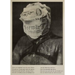 John Heartfield-Poster, Whoever Reads the Bourgeois Press Becomes Blind and Deaf, wird Blind and Deaf