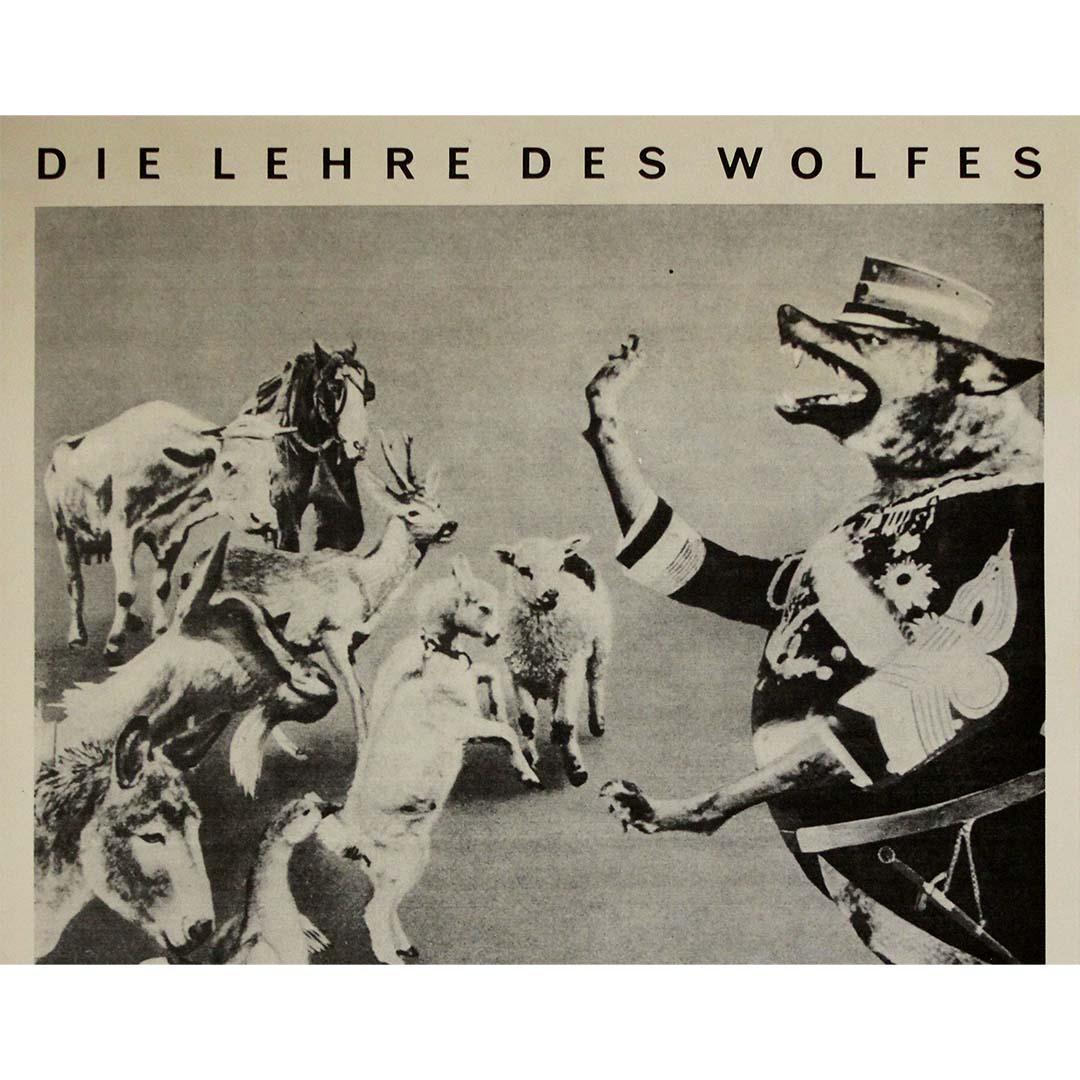 Original Poster John Heartfield’s Die Lehre des Wolfes political photomontage For Sale 1