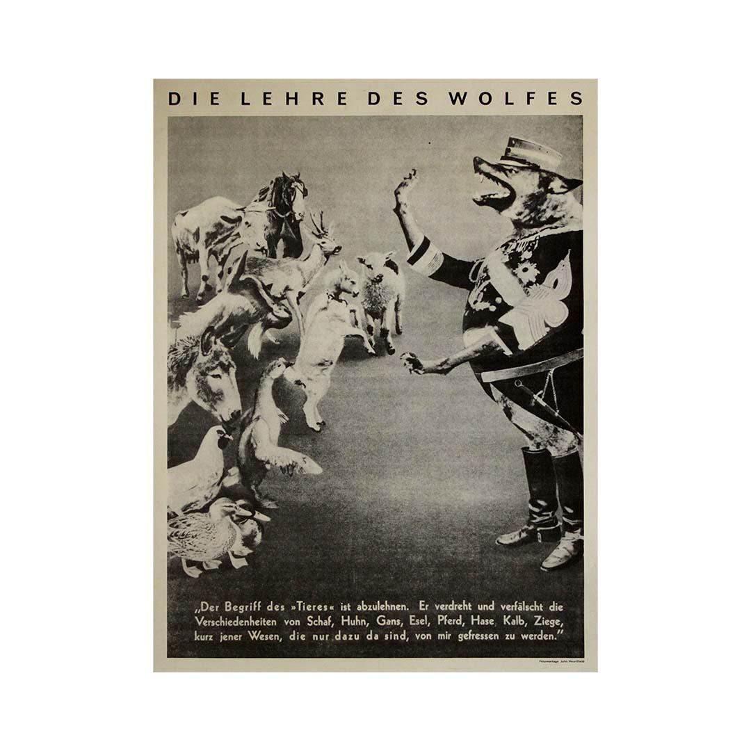 Original Poster John Heartfield’s Die Lehre des Wolfes political photomontage For Sale 2