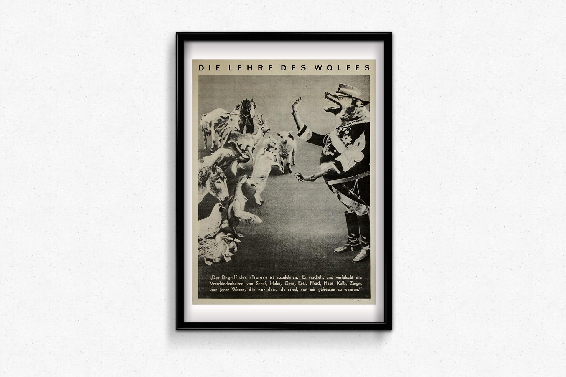 Original Poster John Heartfield’s Die Lehre des Wolfes political photomontage For Sale 3