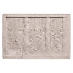 Used John Henning Rare Six Plaster Plaques Cast in Relief After Raphael