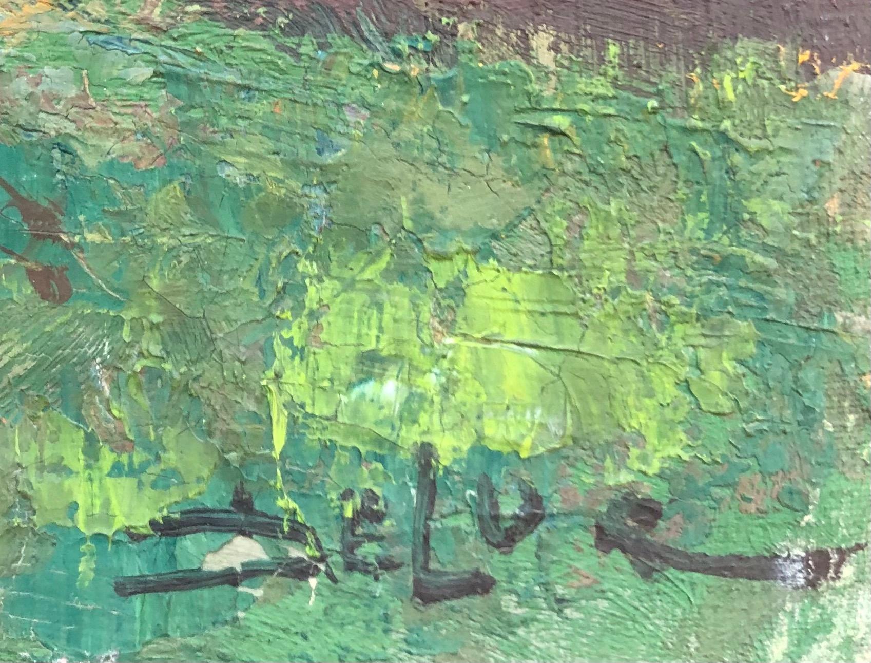 The Orchard, Hermance (Grau), Landscape Painting, von John Henri Deluc