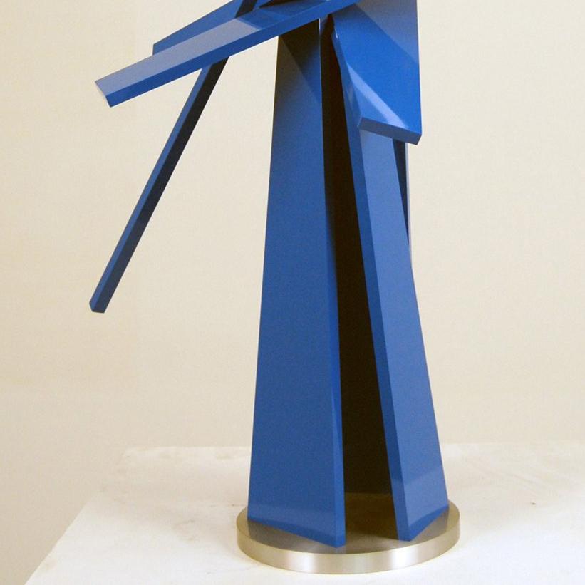 Myakka Blue - Beige Abstract Sculpture by John Henry