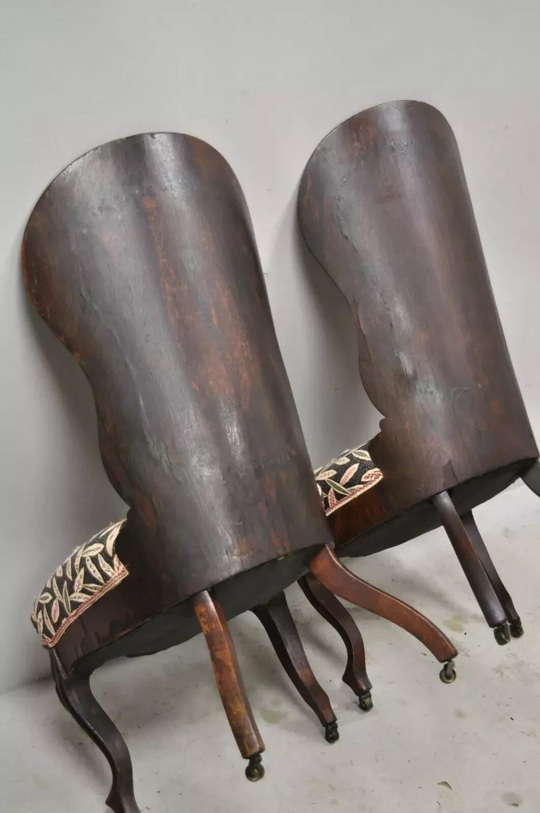 John Henry Belter Sillones de salón victorianos de palisandro laminado - un par en venta 2