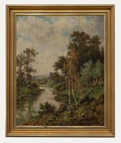 John Henry Boel (1890-1910)  - 1893 Olio, Fiume Calmo