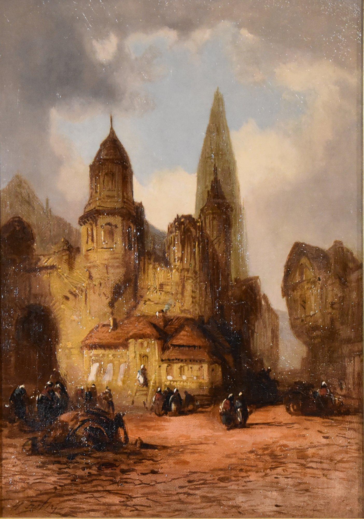 Coppia di dipinti ad olio di Henry Foley 