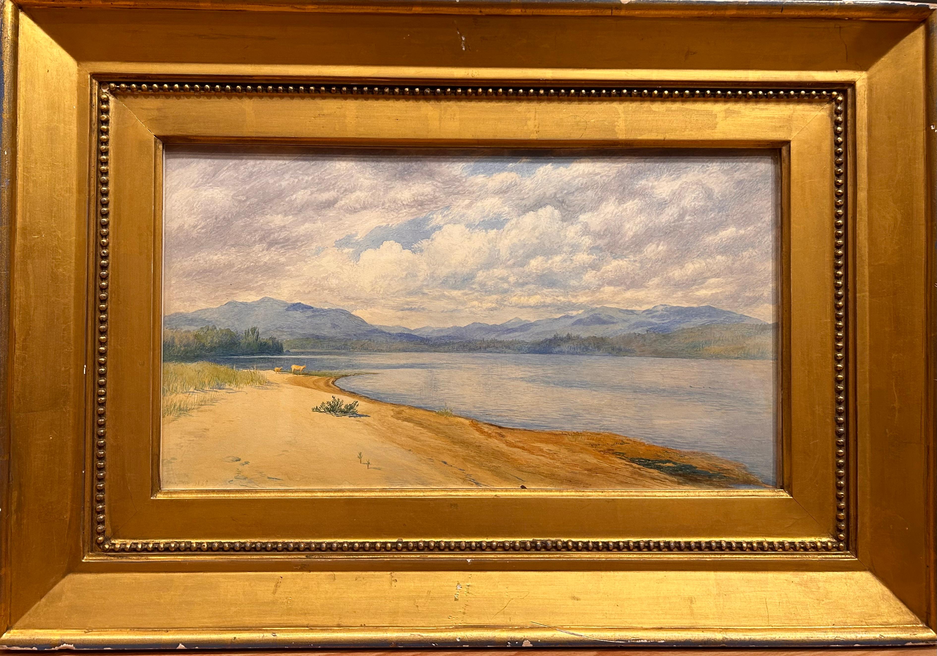 Landscape Painting John Henry Hill - Paysage d'été au lac George, NY