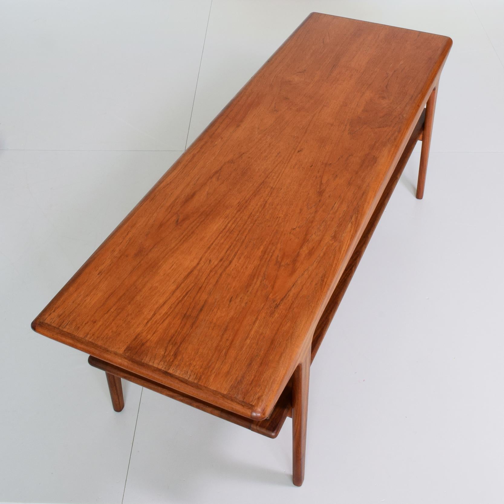 Mid-Century Modern John Herbert for Younger, Mid Century Danish Style Teak and Cane Coffee Table