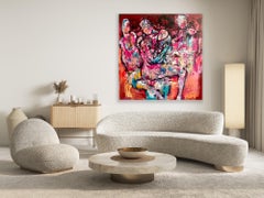 „Catharsis“ – lebhafte und farbenfrohe figurative/abstrakte Mischtechniken