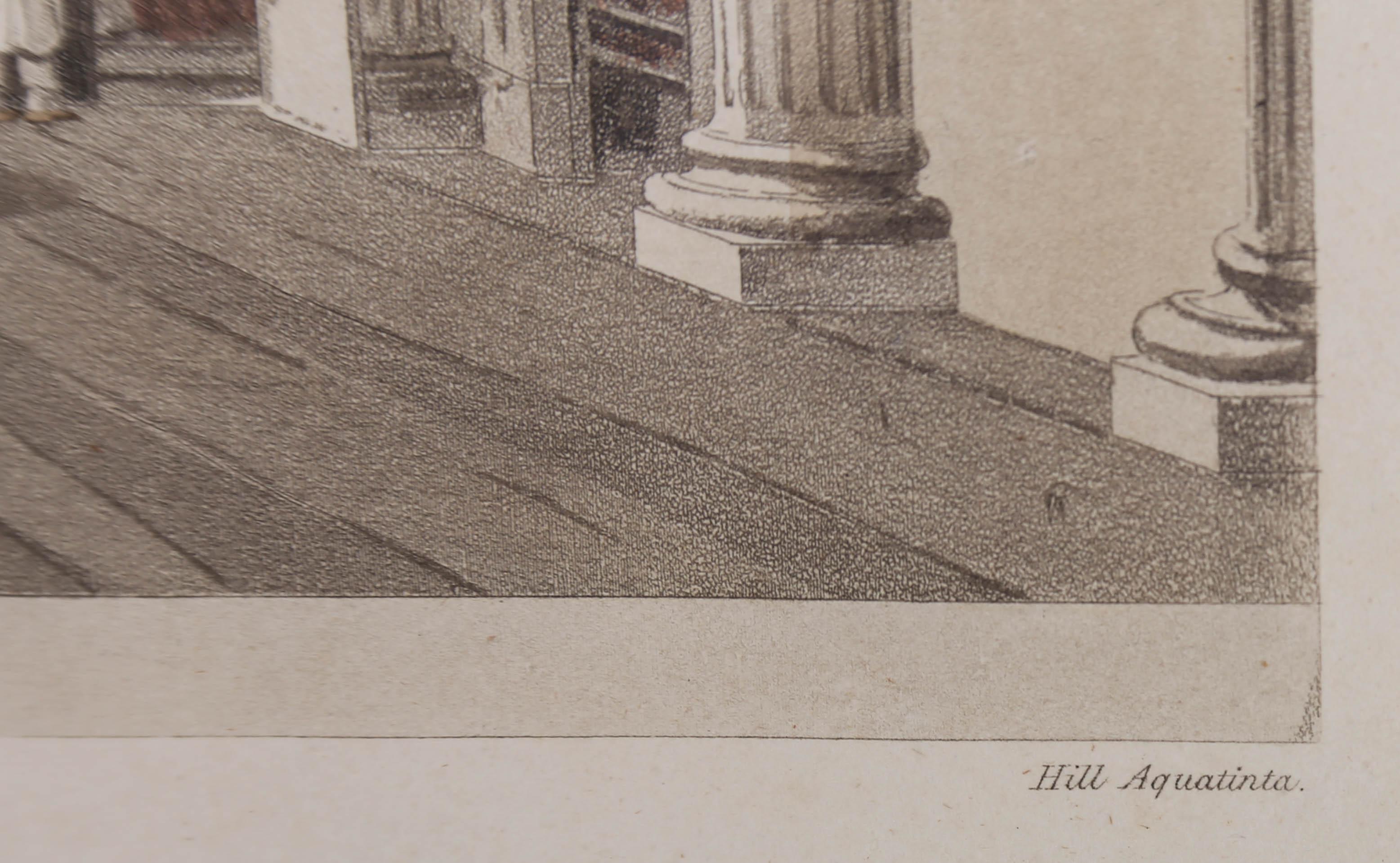 John Hill nach John Claude Nattes – Aquatinta-Pump Room aus dem frühen 19. Jahrhundert im Angebot 2