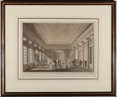 John Hill after John Claude Nattes - Early 19th Century Aquatint, Pump Room