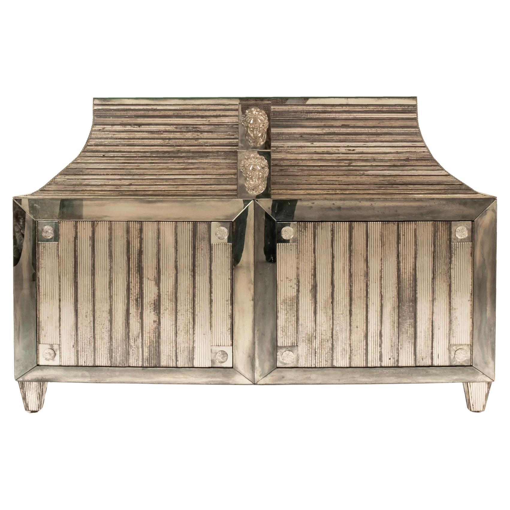 John Himmel Reeded Mirror Kabinett im neoklassischen Stil