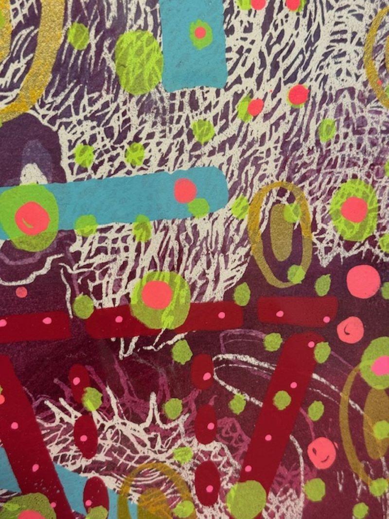 Brecha del Búfalo - Animal Painting Gris de John Hitchcock